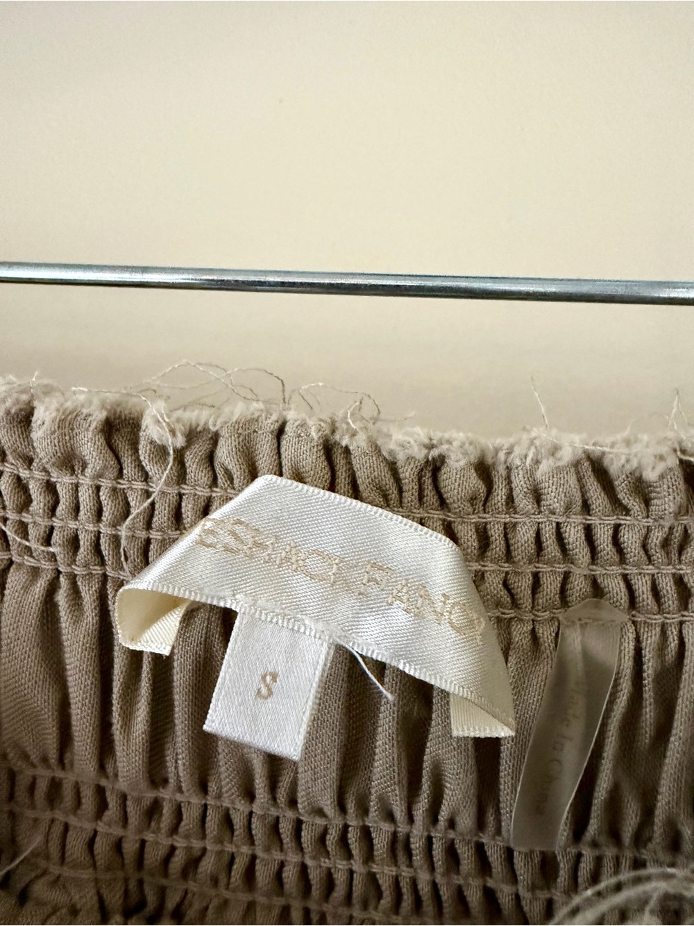 LoveShackFancy Bradfield Ruffle Mini Skirt Elmwood Green S - Picture 5 of 5
